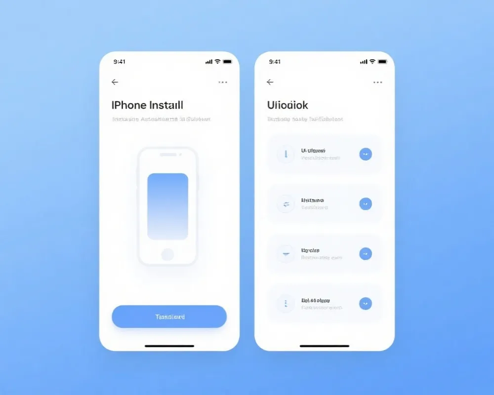 APP安装步骤示意图